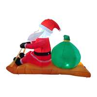Décoration de Noël gonflable en plastique de 2 m avec lumières LED intégrées, vente en gros d'usine pour une utilisation en extérieur et en intérieur