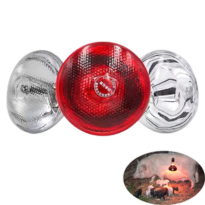 Lampe chauffante infrarouge de haute qualité à surface rouge pour l'élevage des poulets et le bain de soleil des tortues - Product Image 1