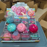 Mainan Squishy Transparan Buatan Tangan yang Laris Manis, Blok Bangunan TPR, Mainan Sensorik Pereda Stres, Bola Squishy