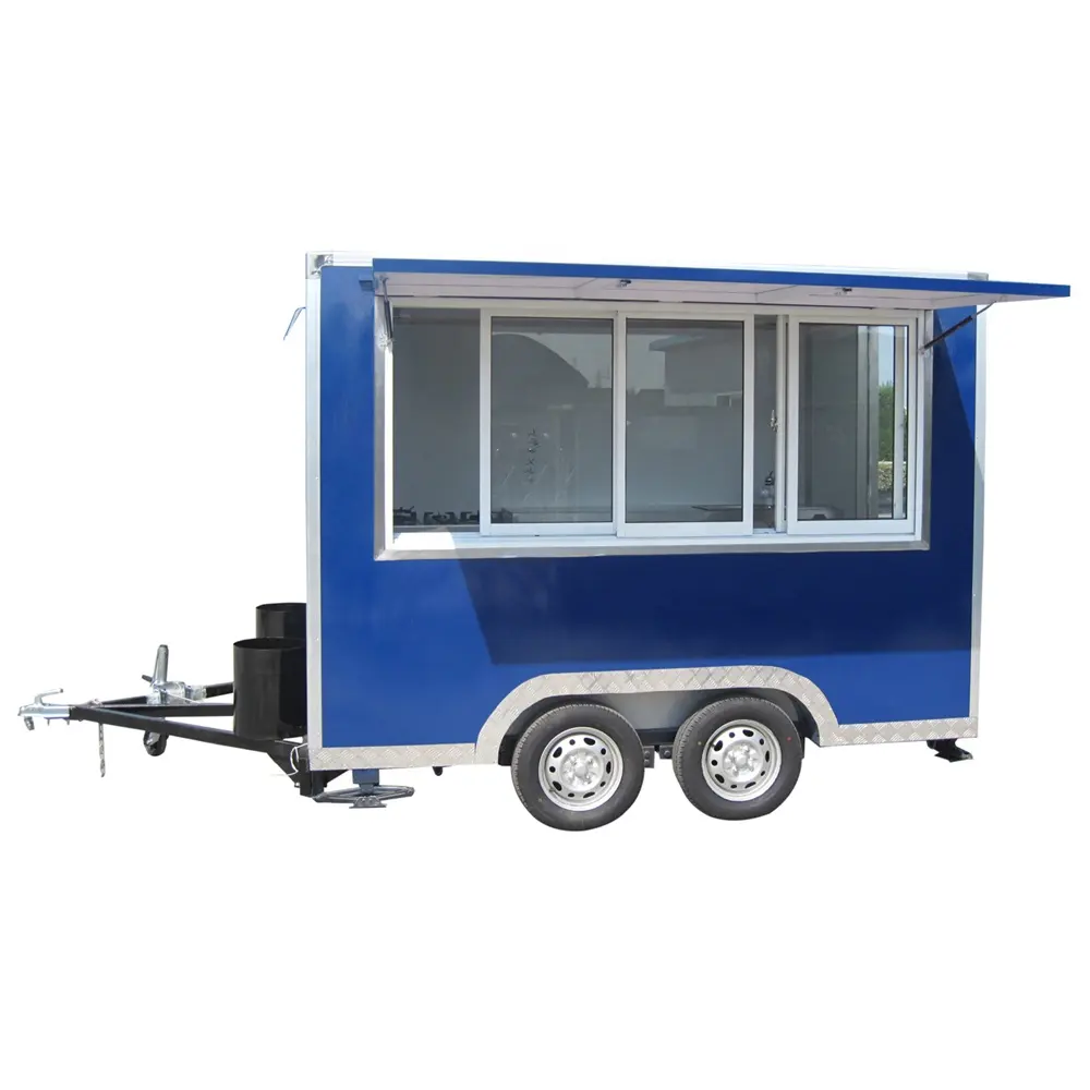شاحنة طعام حلوى الخيط ، شاحنة صغيرة كهربائية للبيع وجبات خفيفة