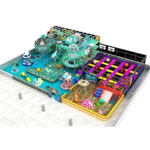 Aire de jeux commerciale pour enfants, équipement de terrain de jeux intérieur pour centre commercial avec parc de trampolines pour maisonnette de jeu pour tout-petits - Product Image 2