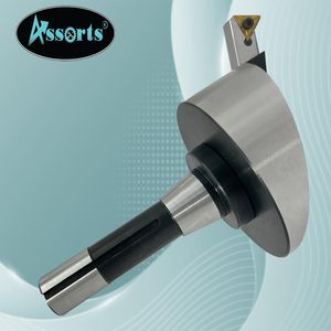 Fresa de 100 mm de diámetro con vástago R8 y punta de carburo indexable para centro de mecanizado CNC, fresado de un solo filo. - Product Image 2