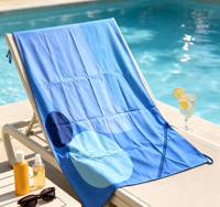 Solid Men Sports Towel, Surf Gym Dual Use Custom Logo Quick Dry Beach Towel
