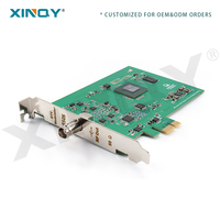 Carte de modulation DTV PCI-E XINQY 850S pour l'analyse du flux de code de signal TV numérique DVB-C DTMB T2 S2