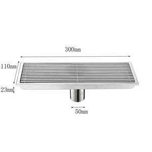 Desagüe SUS 304 Desagüe de acero inoxidable para ducha Desagüe de piso de ducha lineal - Product Image 4