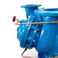 Válvula de Retención de Control de Bomba Tipo Diafragma con Protección Contra Sobretensiones JD745X de Hierro Dúctil con Brida