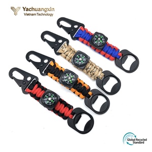 GoalFit Outdoors - Cinturón de Cuerda de Nailon Hecho a Mano con Brújula Integrada para Kit de Supervivencia Multifuncional, Escalada y Emergencias al Aire Libre - Product Image 3