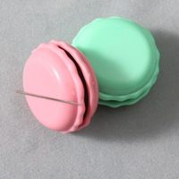 Magnetische Nadelbox in Macaron-Farben mit Nadelkissen und Nadelschärfer für Kreuzstich-Stickerei-Werkzeuge