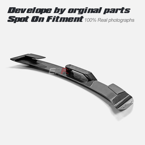 Pour FORD 2024 Mustang GT 350 Type Aileron arrière en fibre de carbone de type bec de canard de remplacement à pont unique - Product Image 3