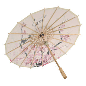 Parapluie personnalisé en papier huilé fait à la main manche en bois parapluie de mariage droit de style japonais logo résistant au vent élevé disponible - Product Image 4