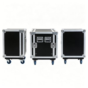 Caja de Transporte de Alta Calidad con Ruedas, Personalizable, para Alquiler, de Aluminio Negro - Product Image 1
