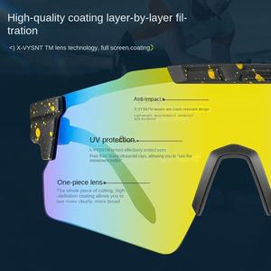 <span class=keywords><strong>2026</strong></span> Trend Ürün Özel Tasarım Koşu Spor Güneş Gözlüğü Erkekler İçin Bisiklet Sürüşü Entegre Renkli Bisiklet Renkli Spor Gözlükleri - Product Image 5