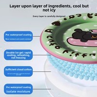 Coussin rafraîchissant pour chat et chien, lit d'été en tissu Oxford à motif d'ours rond pour usage intérieur, vente en gros