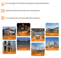 Invertisseur de stockage d'énergie bidirectionnel à haute tension moyenne pour utilisation à grande échelle, batterie lithium-ion, utilisation sur réseau/hors réseau, IP65
