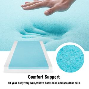 Fabrika fiyat soğutma jel hafızalı köpük şilte ikiz tek kral tam boy yatak odası ev mobilya için çıkarılabilir kapak ile - Product Image 6