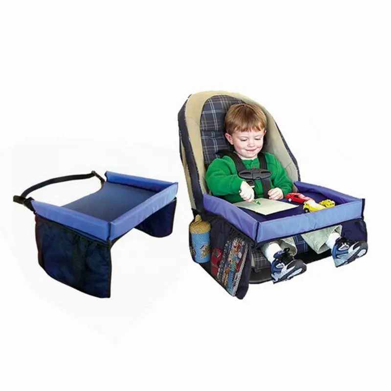 Vendita calda 2023 impermeabile seggiolino auto vassoio Organizer passeggino con seggiolino auto Baby Desk bambini tavolo portatile Storage