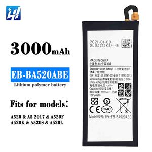 Baterai Ponsel Lithium Polymer 2020 3000mAh Eb-Ba520Abe untuk Samsung Galaxy A5 2017 A5 A520 Baterai Original - Product Image 6