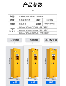 Explosieveilige Stalen Gasfles Kast Gasopslag Veiligheidskast Voor Industriële & Laboratorium - Product Image 3