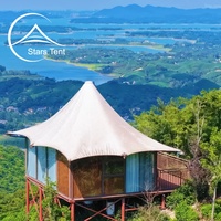 Cabane de luxe haut de gamme pour le glamping en montagne, idéale pour les chalets de villégiature
