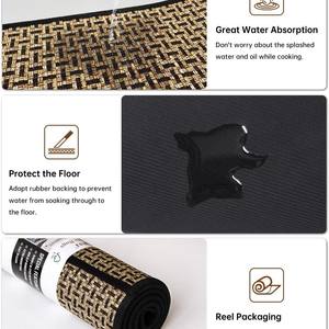 Tapete Rectangular para Cocina de Tierra de Diatomeas, Antideslizante, Resistente al Aceite, Lavable, Resistente a las Manchas, Impermeable, Tapete Largo - Product Image 5