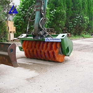 แปรงทำความสะอาดถนนแบบหมุนพร้อมถังสำหรับรถตักล้อยาง - Product Image 5