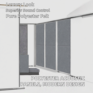Paneles Acústicos Elásticos de Fieltro 100% Poliéster de 24 mm con Diseño de Modelo 3D, Alta Absorción de Sonido, Diseño Moderno y Lujoso - Product Image 2