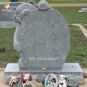 特注製作の高品質大型石造りの御影石・大理石製ペット墓石、馬の墓石、墓地用墓石 - Product Image 5