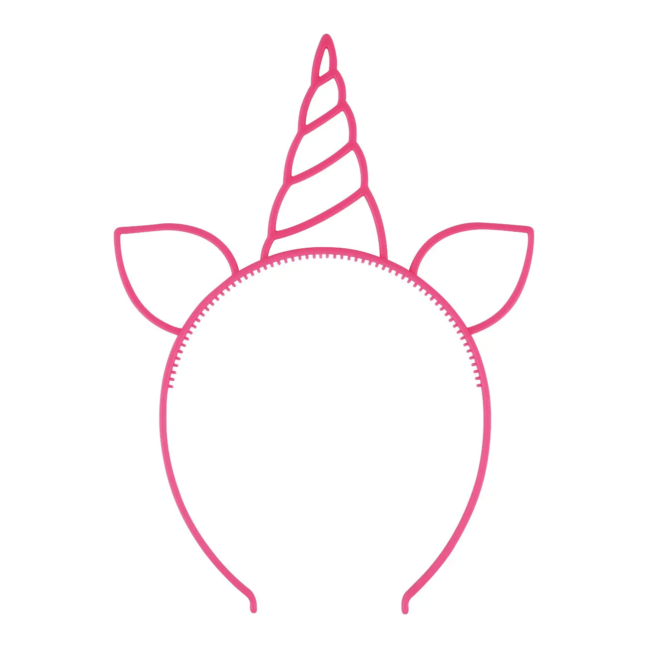 2023 Cute candy color unicorn hair hoop for children's party festival DIY head hoop hair jewelry headdress