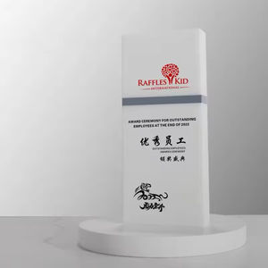 Trofeo <span class=keywords><strong>de</strong></span> Cristal Personalizable <span class=keywords><strong>de</strong></span> Alta Gama con Grabado 3D Creativo en Columna Cuadrada para Reconocimiento a Empleados Destacados <span class=keywords><strong>de</strong></span> la Empresa - Product Image 5