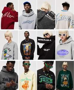 เสื้อฮู้ดดี้ปักลายคุณภาพสูง ผ้าฟลีซเนื้อหนัก 400 กรัม แบบสวมหัว ยูนิเซ็กซ์ เหมาะสำหรับเล่นกีฬาและออกกำลังกาย - Product Image 4