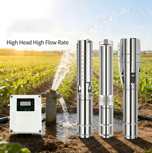 Bomba Solar Sumergible para Pozos Profundos QY4JC6.5-218-D220/2200, 3300W, 218m de Altura, 6.5m³/H |   Impulsor de PPO y anticorrosión |   Riego para Plantaciones de Té - Product Image 1