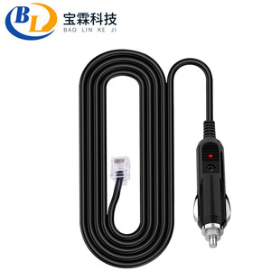 RJ11 power <b>cable</b> automotive radar detector <b>charging</b> <b>cable</b> 12V car step-down <b>cable</b> Cross-border supply L157 - Product Image 1