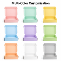 Boîte d'expédition en carton ondulé avec vernis brillant blanc personnalisé avec logo, pour bijoux, cosmétiques, petites entreprises, cadeaux