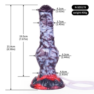Silicone Dog Knot Squirting <b>Dildo</b> Ejaculation Large Penis With Sucker Fantasy Anal Plug Female Sex Toys for Women - Product Image 3
