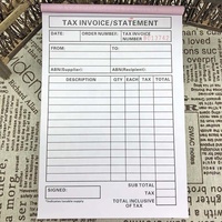 Carnet de commandes et de factures avec 50 feuilles autocopiantes – Grand carnet de commandes, reçus et factures en duplicata