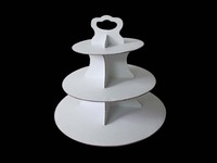 Supports à gâteaux en carton à 3 niveaux en gros pour mariages, anniversaires et événements – Boîtes en papier pour servir les gâteaux lors de fêtes