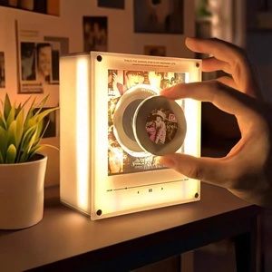 Aimant de réfrigérateur rotatif NFC avec photo <span class=keywords><strong>personnalisée</strong></span>, lecture automatique de 1 à 9 chansons, autocollant magnétique personnalisé pour couverture d'album - Product Image 2
