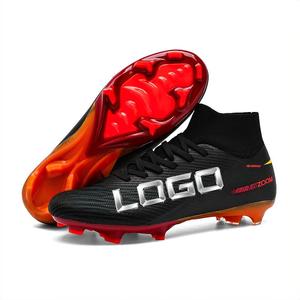 Zapatos <span class=keywords><strong>de</strong></span> Fútbol Sala Personalizados al por Mayor OEM, Antideslizantes, Duraderos, <span class=keywords><strong>de</strong></span> Caña Alta, para Primavera/Verano, para Césped Artificial, Interior y Exterior, Unisex - Product Image 2