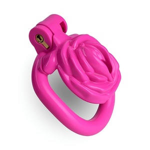 Dispositivo de Castidad Masculino en Forma de Rosa FRRK, Cinturón con Correa, Jaula para Pene de Resina ABS, Jaula de Castidad BDSM, Juguetes Sexuales con Bloqueo de Pene para Hombres Gay - Product Image 6