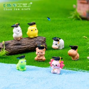 Micro-paysage, <span class=keywords><strong>Docteur</strong></span> Grenouille, Hibou, Chapeau, aménagement de jardin DIY, accessoires décoratifs suspendus, mini bibelots - Product Image 3