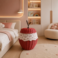 Panier de rangement en rotin pour petits animaux avec couvercle, boîte à jouets en saule faite à la main, décoration d'intérieur, conteneur de rangement