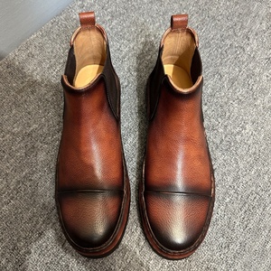 <b>Top</b> Quality Men's Casual Retro Leather Shoes Fashionable Men's Business <b>Walking</b> Shoes Made of Genuine Leather - Product Image 2