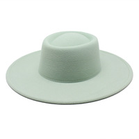 Chapeaux Fedora Femme en Feutre de Laine à Large Bord avec Ruban Personnalisé en Gros pour l'Hiver