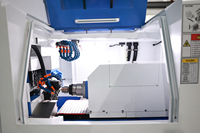 S205 S206 Hochpräzise CNC-Drehmaschine Schweizer Bauart mit Doppelspindeln und angetriebenen Werkzeugen für Metallbearbeitung und Fräsen – Hersteller aus China