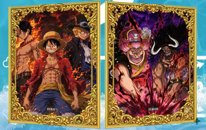Cartes à collectionner en métal One Piece <span class=keywords><strong>Anime</strong></span>, plaques d'art or et argent pour les fans de Luffy, Zoro, Chopper, boîte mystère, 128 personnages - Product Image 3