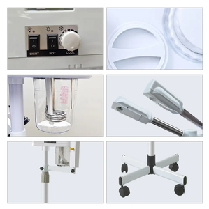 Hot Sale 3 In1 Hot and Cold Face <b>Steamer</b> With 8x Magnifying Lamp Ring Light for Salon Sauna Vapor Ozone Vaporizer Facial <b>Steamer</b> - Product Image 5