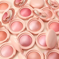 Palette de fards à joues véganes en gros, illuminateur lumineux, bronzer, maquillage scintillant, logo personnalisé, marque privée, poudre chatoyante