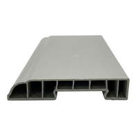 맞춤형 회색 PVC 프로파일 소재 70mm 직경 경질 무광 마감 일체형 압출 공정 벽면용 노화방지