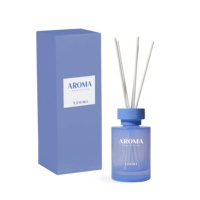 Ensemble de flacons de parfum en verre rond coloré de 120 ml avec boîtes d'emballage, flacon diffuseur de roseaux, luxe