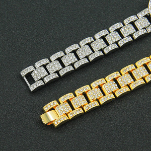 Pulsera de Cadena de Reloj Giratoria con Diseño Único y Personalizado, Estilo Hiphop, con Cruz, de Aleación, para Hombre, Joyería de Moda - Product Image 4